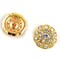 5/8" Small Gold Spiral Rhinestone Button for DIY Projects 1 Pieces